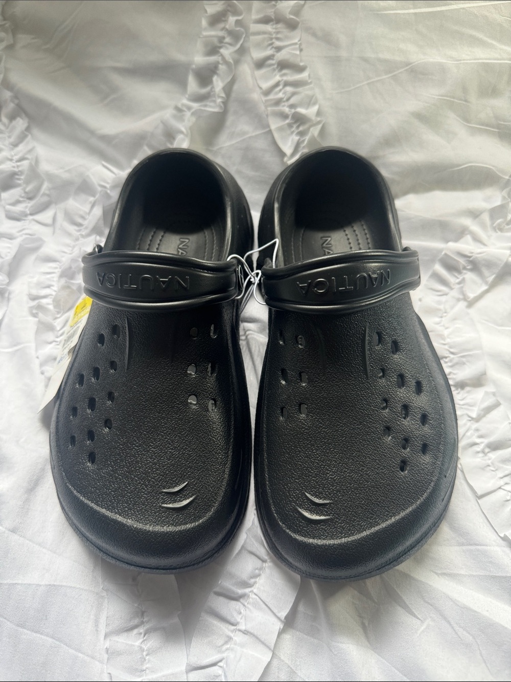 Nautica Kids Black Slip-On Clog Sandals